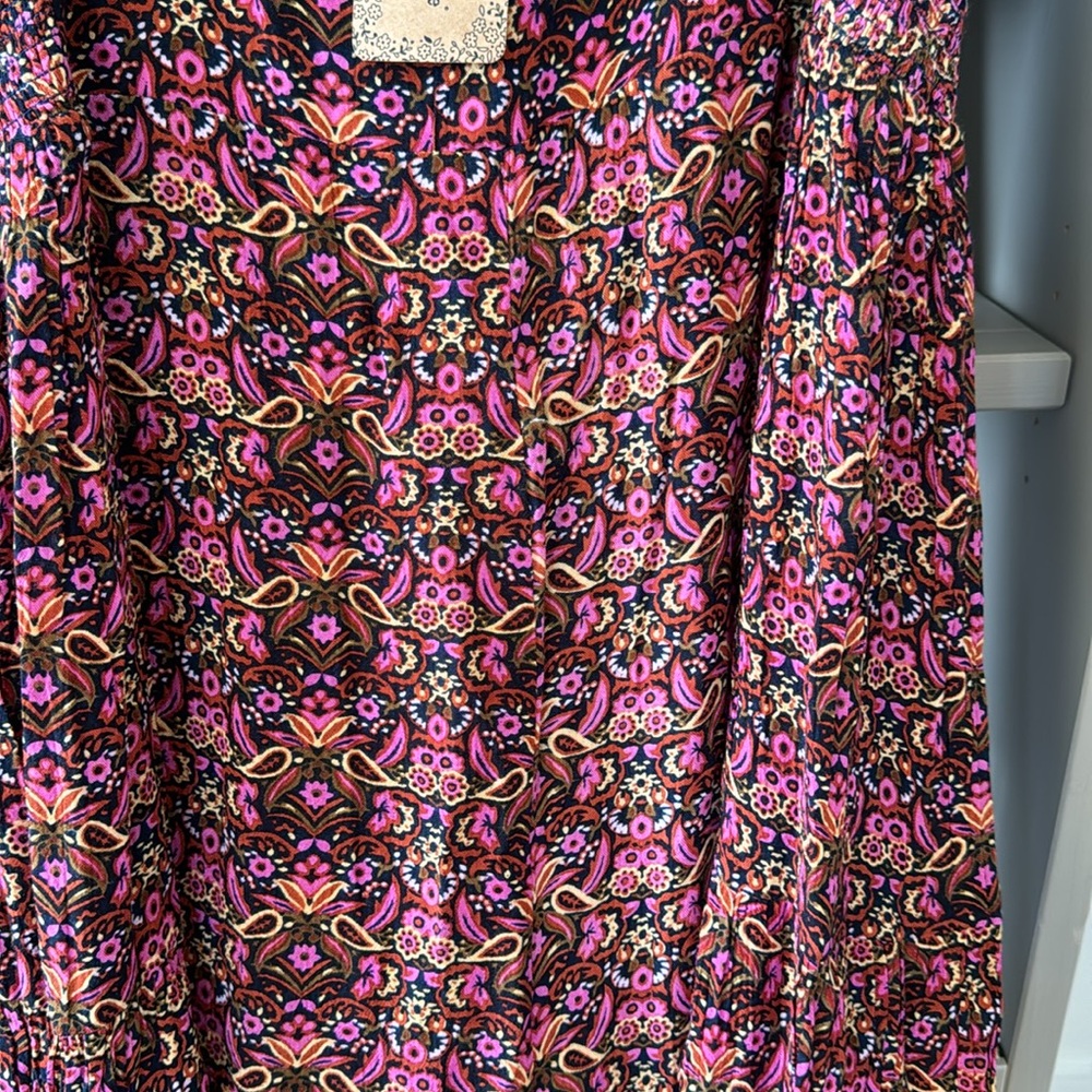 NWT Natural Life Paisley Jumpsuit. Size M - Picture 3 of 5